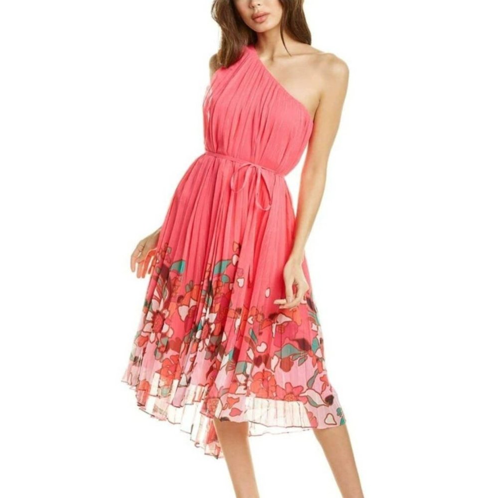 TED BAKER Pinata Dip Hem One Shoulder Maxi Dress NWT - Picture 1 of 8